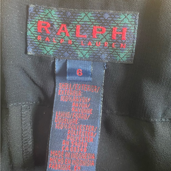 Ralph by Ralph Lauren Vintage Flowy Black Formal Maxi Dress with Ruffles - Picture 3 of 4